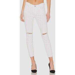 $248 Current / Elliott  The High Waist Stiletto Jeans Size 23 / 00 White NEW